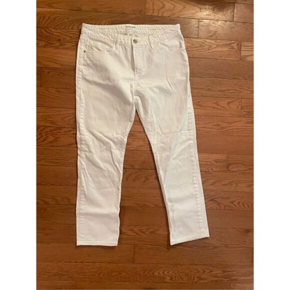 Frame Le Garçon White Denim Jeans